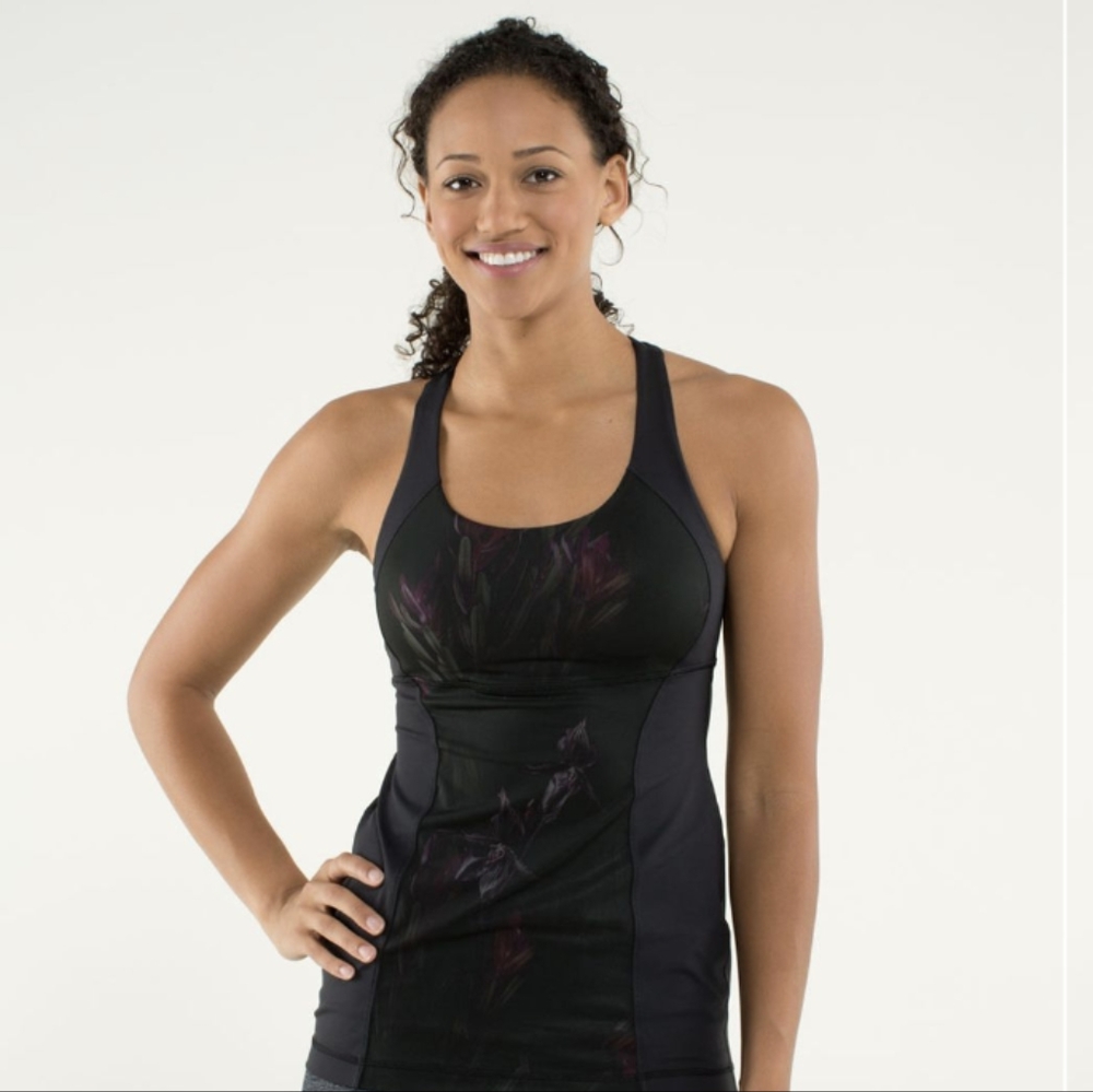 Lululemon Energy Tank Midnight Iris Multi / Black